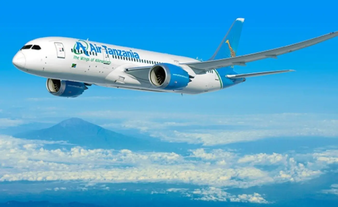 Air Tanzania aircraft in flight