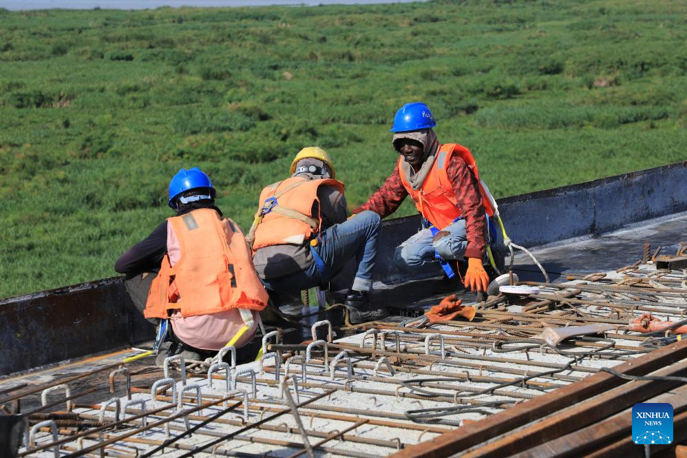 Construction workers on site