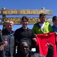 Kilimanjaro summit celebration