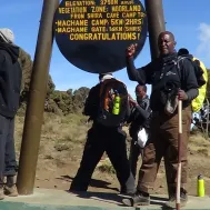 Kilimanjaro achievement moment